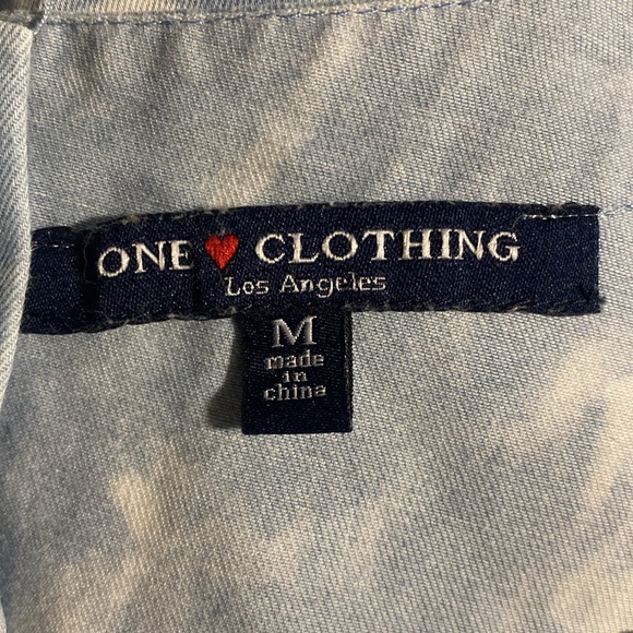 One Clothing Denim Tie Dye Shirt - Picture 3 of 9